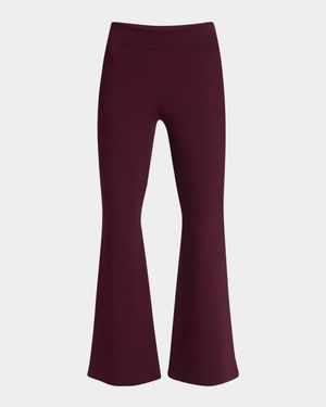 Flared Knit Trousers
