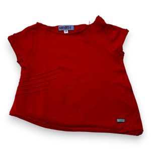 Kenzo - Seconde Main - T-shirt bébé rouge - 12 mois - Taille 12M - Rouge