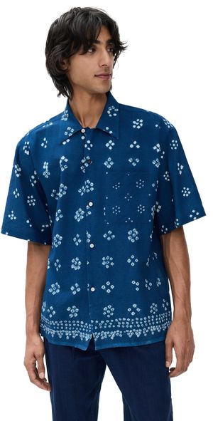 Kardo Rohit Bandhani Indigo Shirt Indigo XL