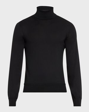 Men's Fine-Gauge Cashmere Turtleneck Sweater