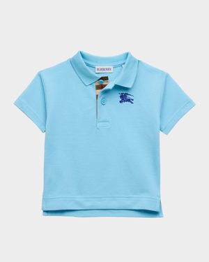 Boy's Johane Cotton Pique EKD Polo Shirt, Size 6M-2