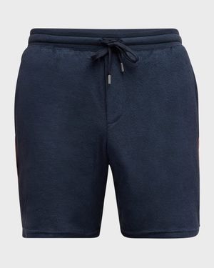 Men's Toweling Side-Stripe Shorts
