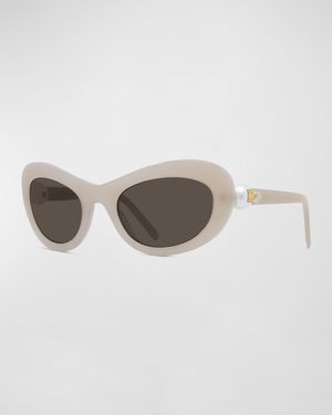 Pearlescent Metal Butterfly Sunglasses