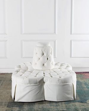 Fleur Velvet Island Sofa, 55"