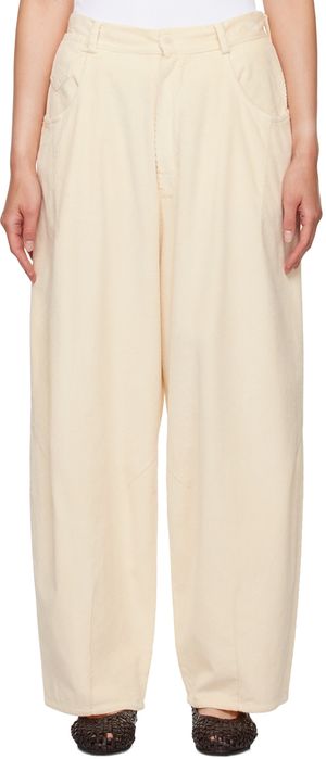 Cordera Off-White Baggy Trousers
