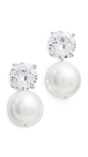 SHASHI Cleo Large Earrings Pearl One Size