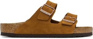 Birkenstock Tan Regular Arizona Soft Footbed Sandals