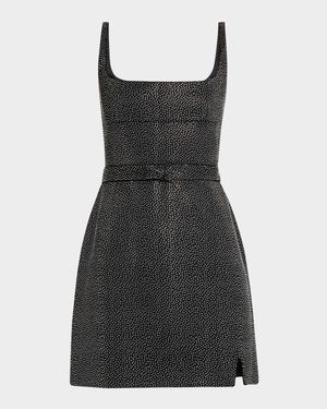 Studded Sleeveless Mini Dress