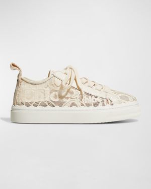 Lauren Logo Lace Low-Top Sneakers