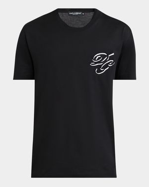 Men's DG Script Logo Crewneck T-Shirt