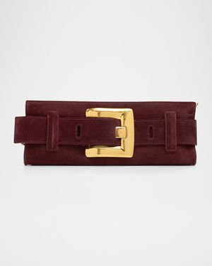Anthem Mini Suede Clutch Bag