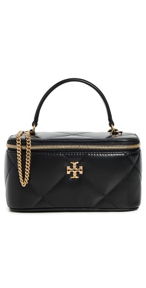 Tory Burch Kira Diamond Quilt Vanity Case Black One Size
