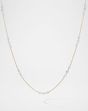 18K Yellow Gold Diamond Station Necklace, 26"L, 4.6ctw