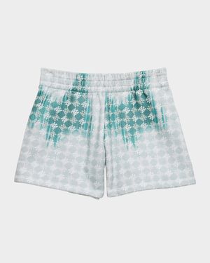 Boy's 4M Embossed Sweat Shorts, Size 4-12