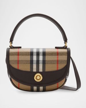 Highlands Check Jacquard Top-Handle Bag