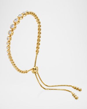 Diamond Fringe Graduated Adjustable Diamond Bracelet in 18K Yellow Gold