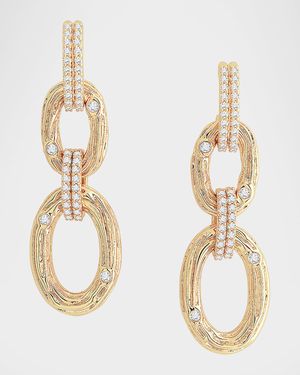 Cubic Zirconia Enchanted Forest Chain Earrings