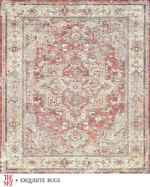 Antique Loom Beige, Blue & Rust Rug, 12' x 15'