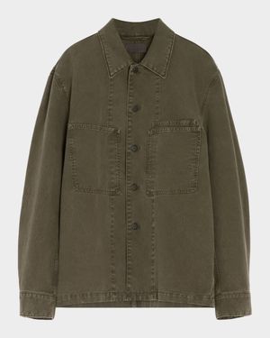 Men's Denim Utility Overshirt
