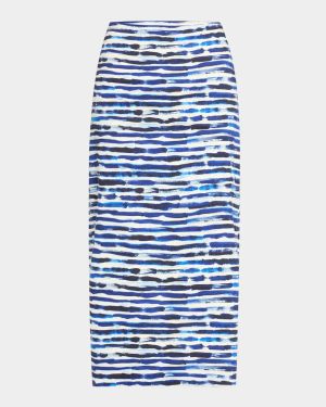 Phoebe Stripe Pencil Skirt