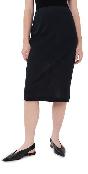 Bite Studios Moon Sheer Cotton Crepe Skirt Black M