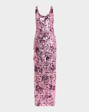 Bex Sequined Maxi Tank Dress
