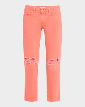 Nevia Low-Rise Slouchy Straight Jeans