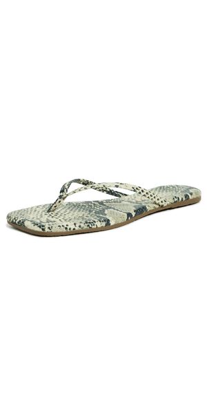 TKEES Square Toe Exotics Sandals Sandsnake 7