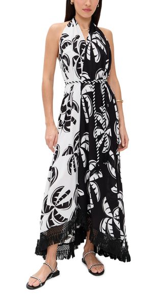 FARM Rio Graphic Palms Dress Graphic Palms Black L