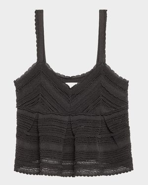 Lucky Lace Knit Tank Top
