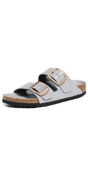 Birkenstock Arizona Big Buckle High Shine Sandals Stone Coin 36
