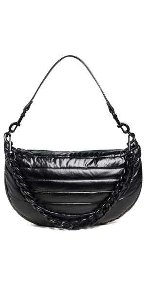 Think Royln Elton Hobo Crossbody Bag Pearl Black One Size