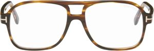TOM FORD Brown Navigator Glasses