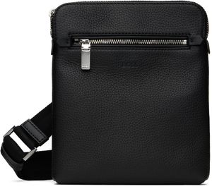BOSS Black Pebble-Grained Leather Bag