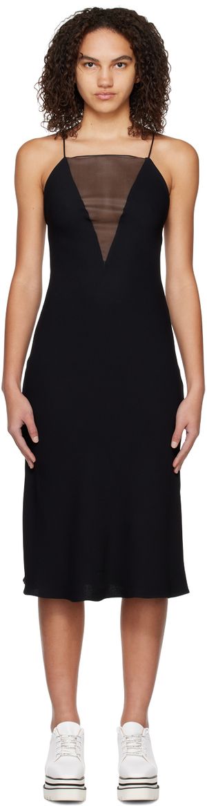 Stella McCartney Black Paneled Minidress