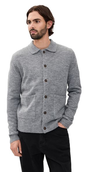 Rhythm Mohair Whip Stitch Knit Grey XL