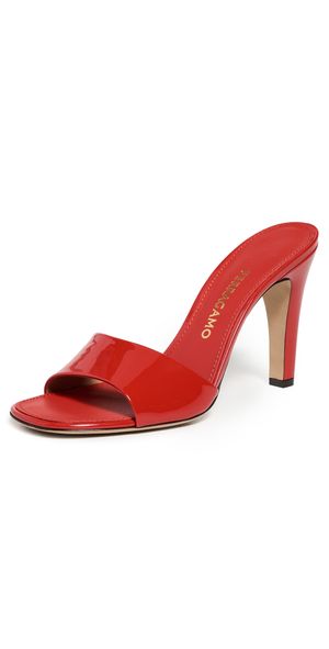 FERRAGAMO Tatiana 95 Flame/Biscotto/Red 11