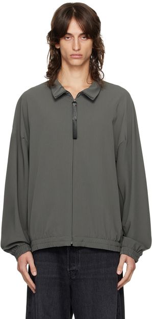 N.Hoolywood Blouson gris à glissière