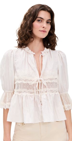 Free People Forever Young Bed Jacket White Alyssum L