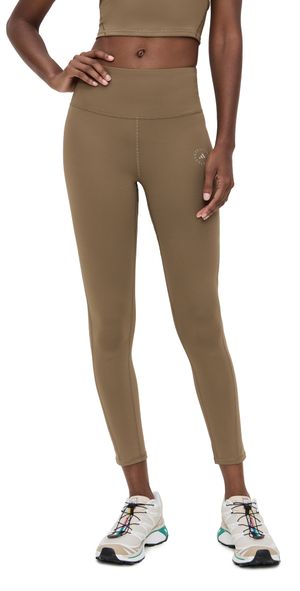 adidas by Stella McCartney aSMC TrueStrength Yoga 7/8 Leggings Brown Moss XL