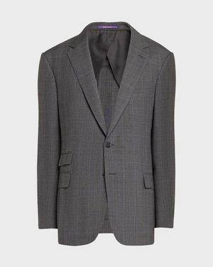 Men's Kent Hand-Tailored Glen Plaid Suit