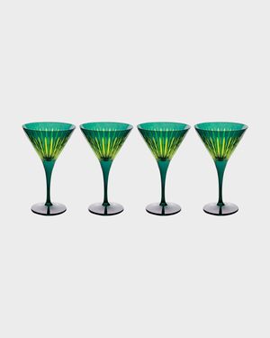 Prism Martini Glasses, Set of 4