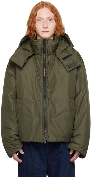 Juun.J Green Vented Puffer Jacket