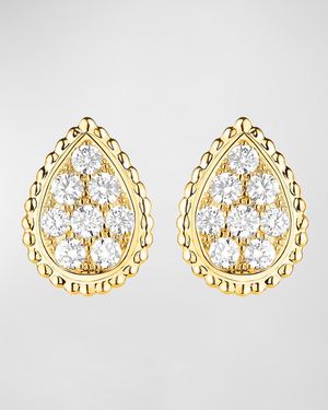 Serpent Boheme 18K Yellow Gold Medium Diamond Stud Earrings