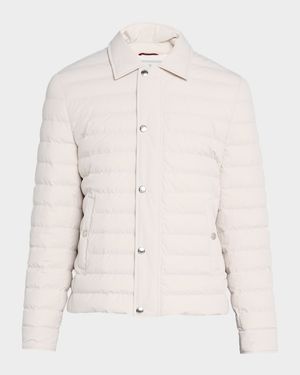 Men's Snap Front Quilted Milano Jacket