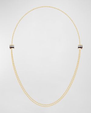 Quatre 18K Gold Brown PVD & Diamond Necklace