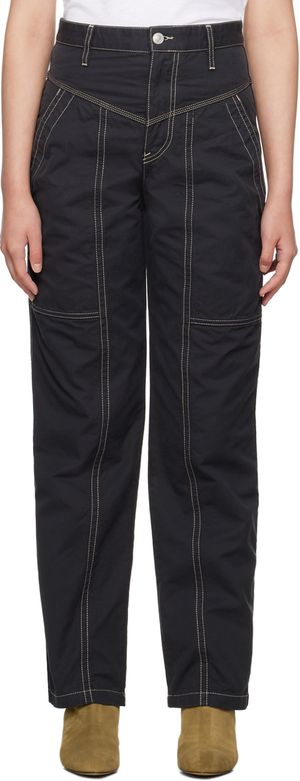 Isabel Marant Etoile Black Denzel Trousers