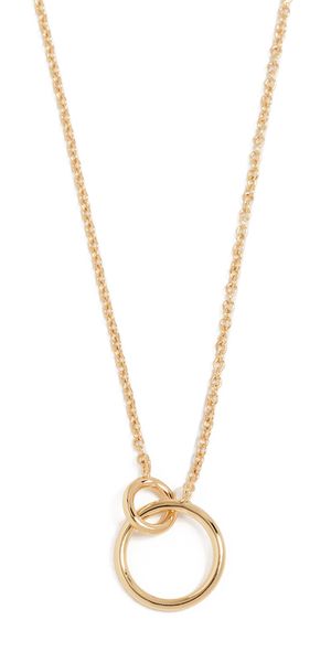 Gorjana Wilshire Charm Necklace Yellow Gold One Size