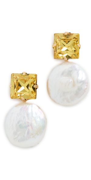 Jennifer Behr Junia Earrings Citron One Size