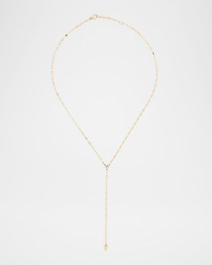 14K Gold Solo Cluster Vista Lariat